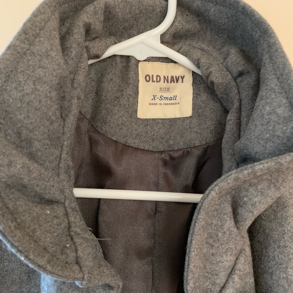 Gray Button Up Coat - image 3